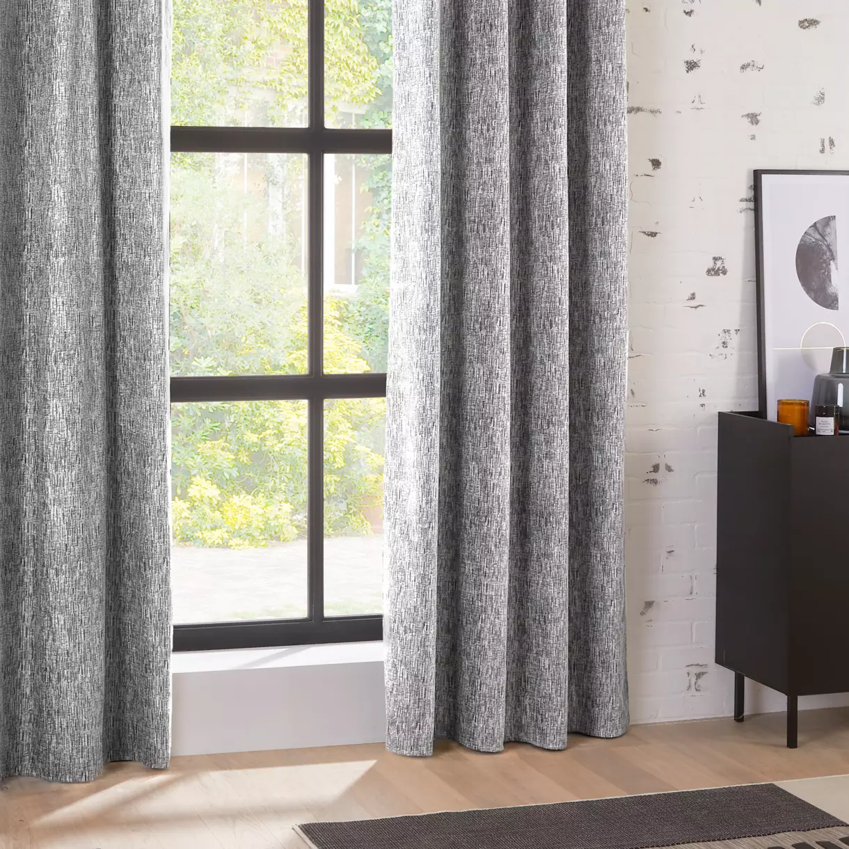 Cortina opaca (140 x 260 cm) Pio Gris oscuro 1