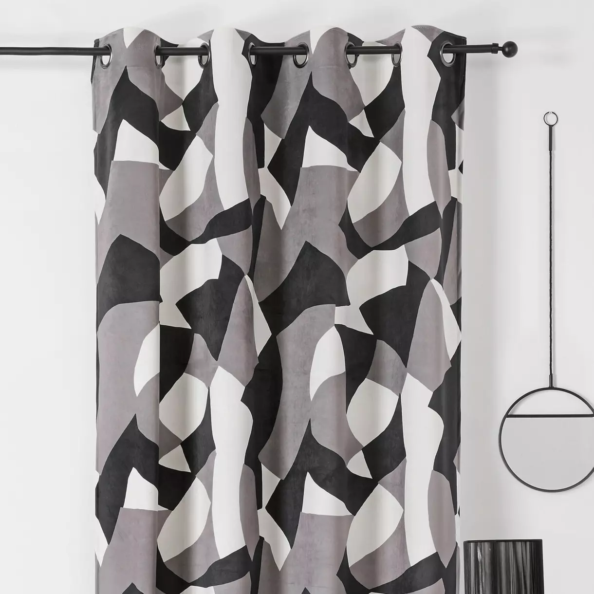 Rideau (145 x 240 cm) Camo Gris 1