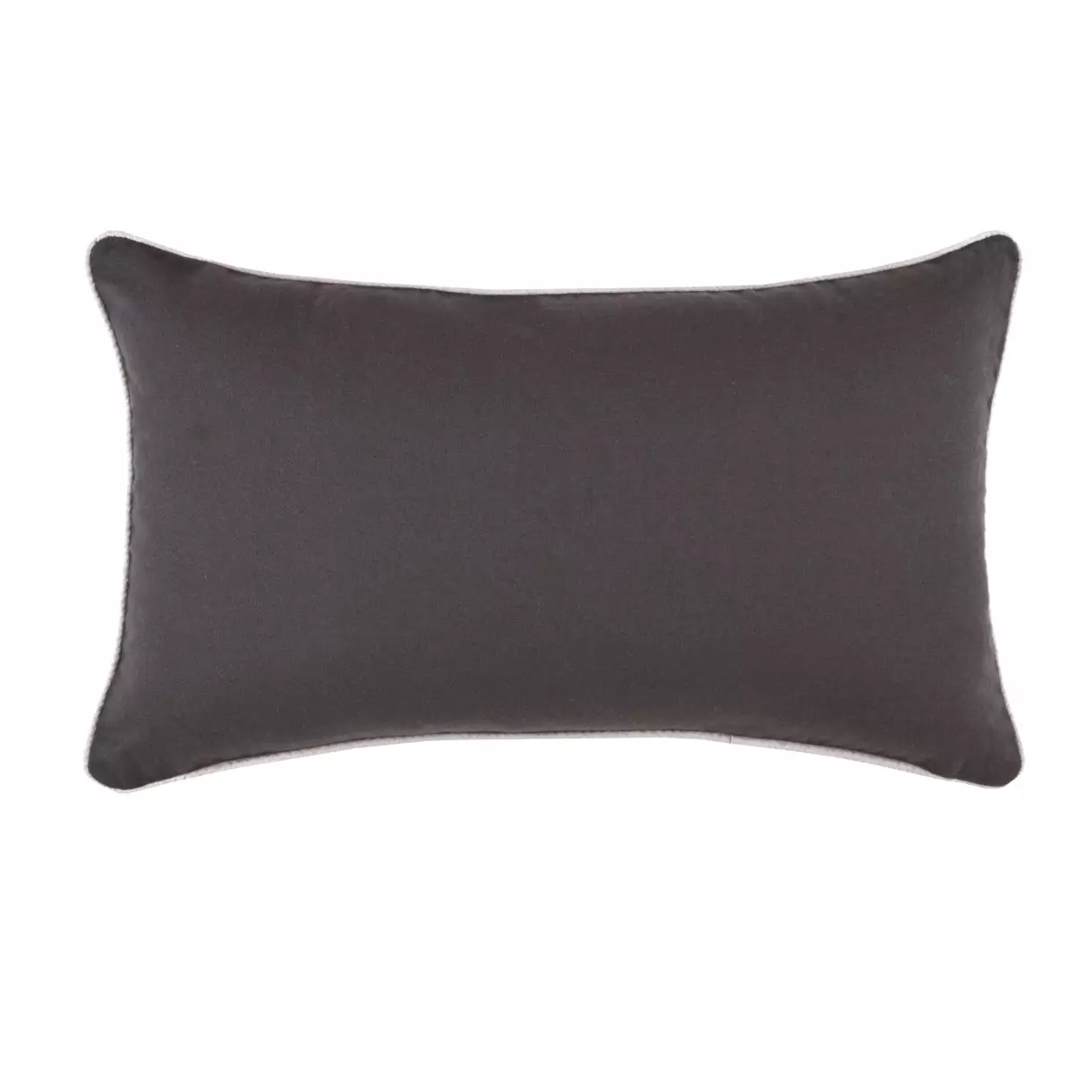 Coussin rectangulaire (50 cm) Duo Gris anthracite 1