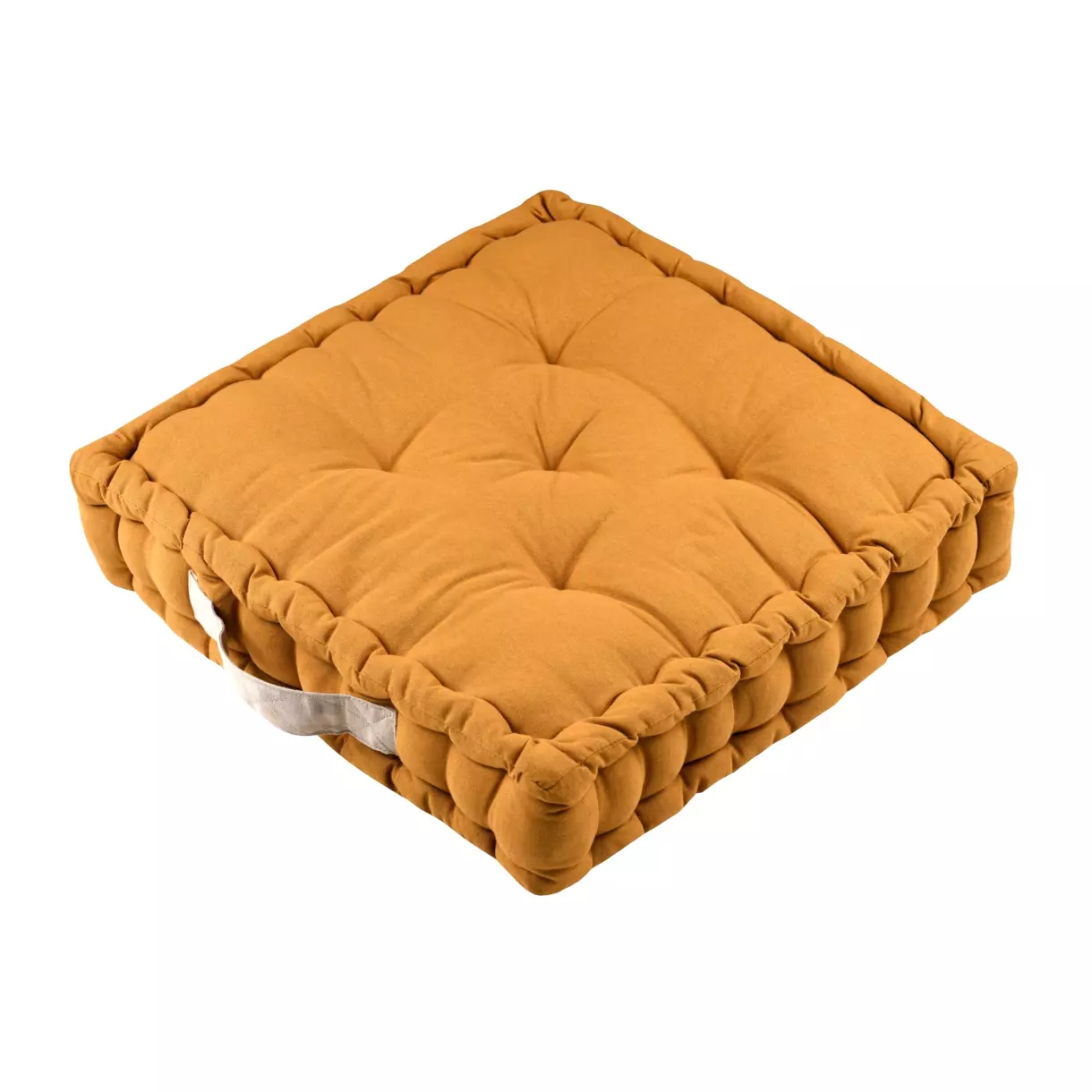 Coussin de sol (45 cm) Duo Jaune safran 1