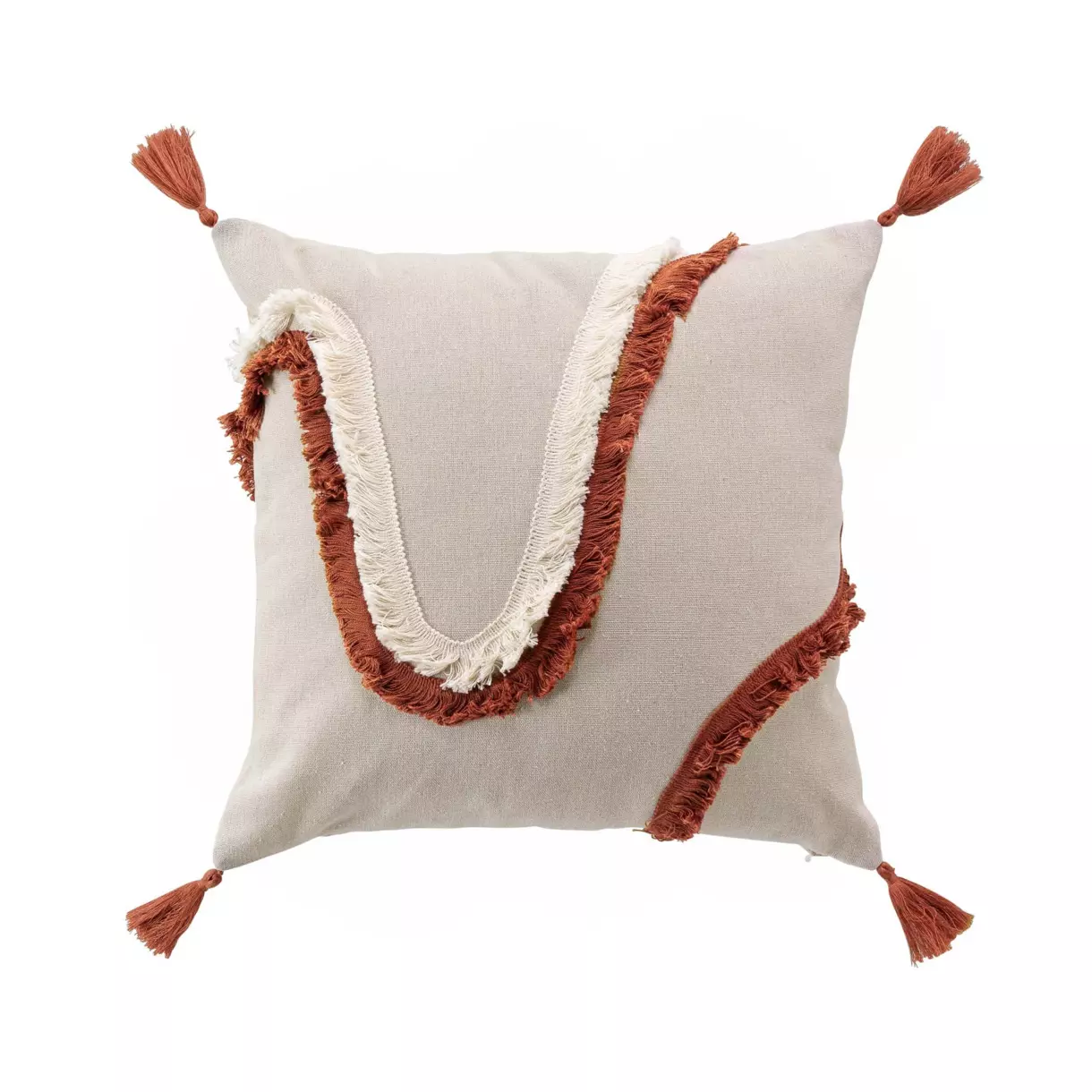 Coussin carré (40 cm) Malory Terracotta