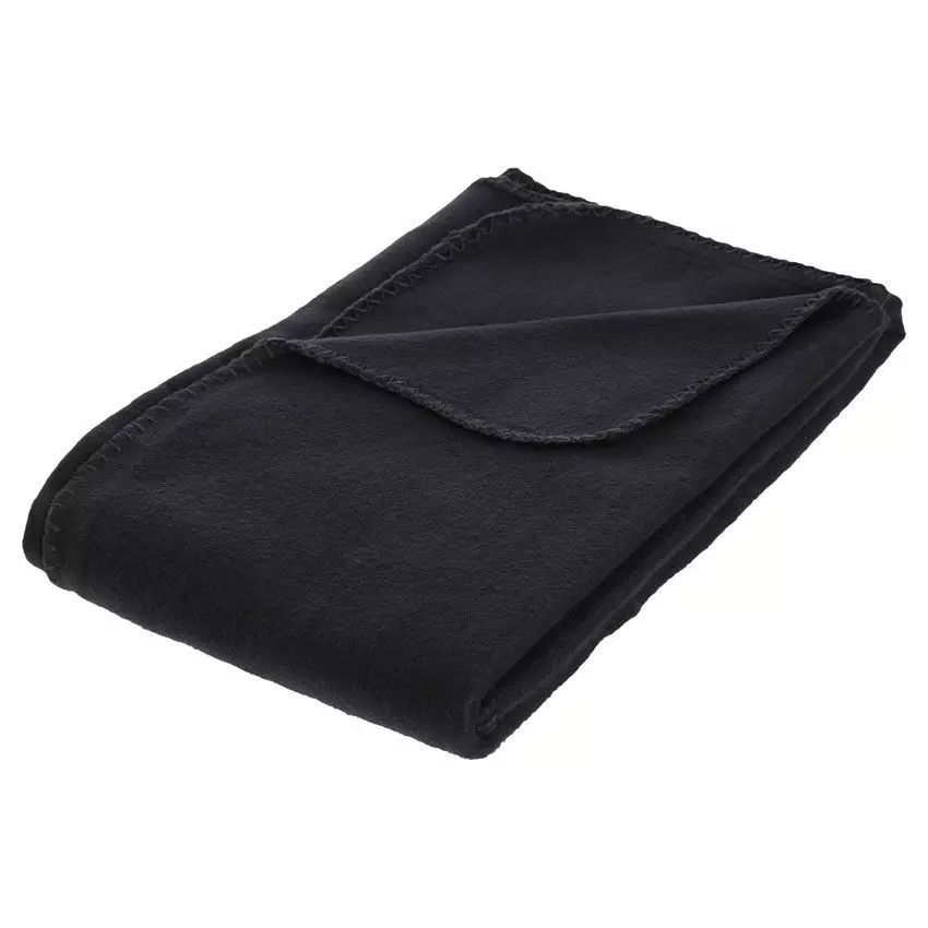 Plaid polaire (150 cm) Mélys Noir 1