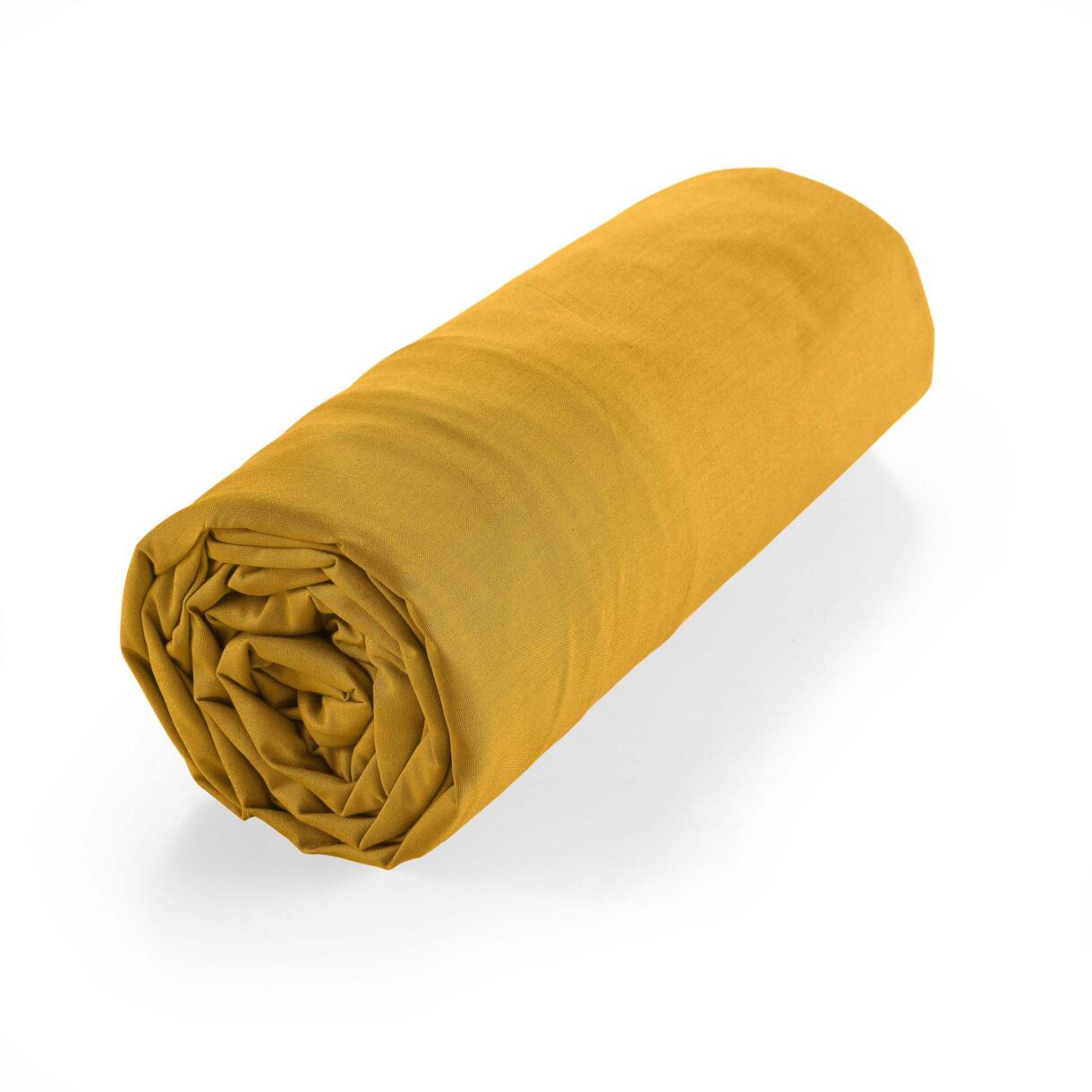 Sábana bajera en algodón bio (160 cm) Biolina Amarillo ocre 6