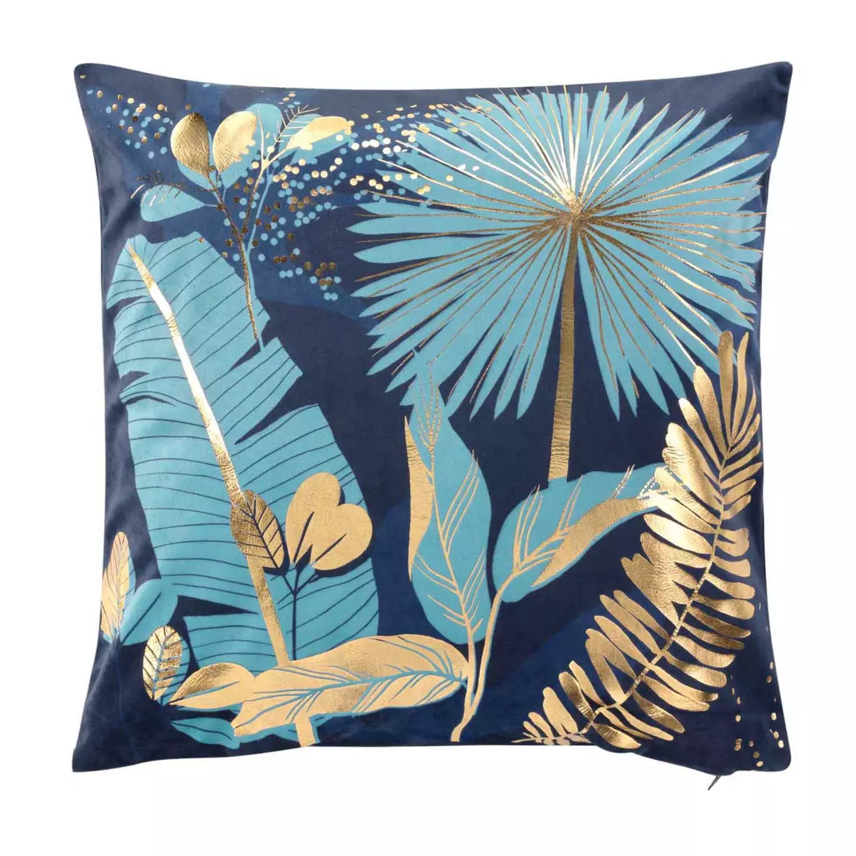 Housse de coussin carrée (40 cm) Prusseor Bleue 1