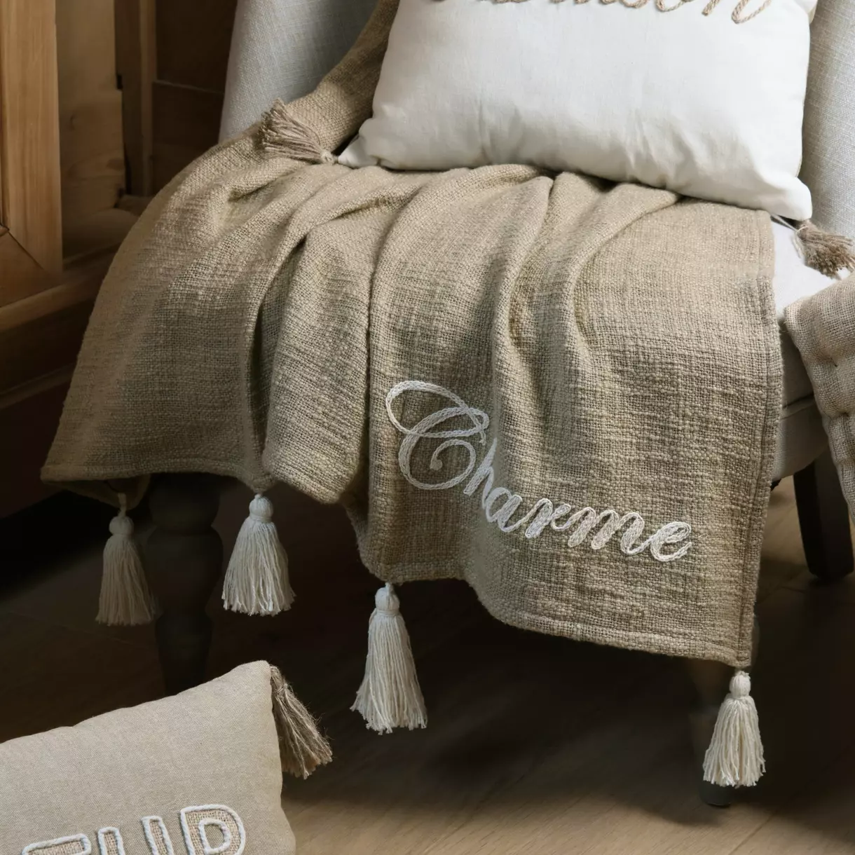  Cobija de sofá en algodón (150 cm) Maison Topo 1