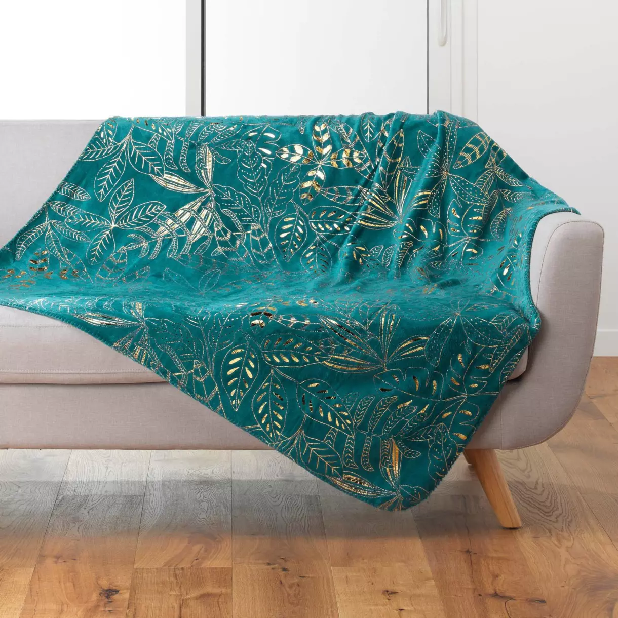 Plaid suave (150 cm) Belflor Verde esmeralda 1