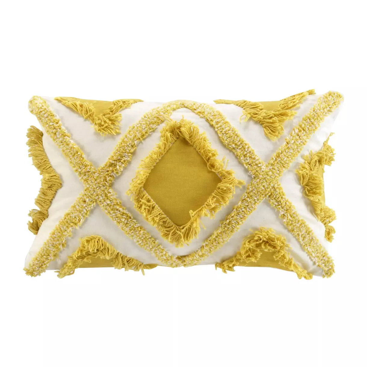 Coussin rectangulaire (50 cm) Marissa Jaune miel 1