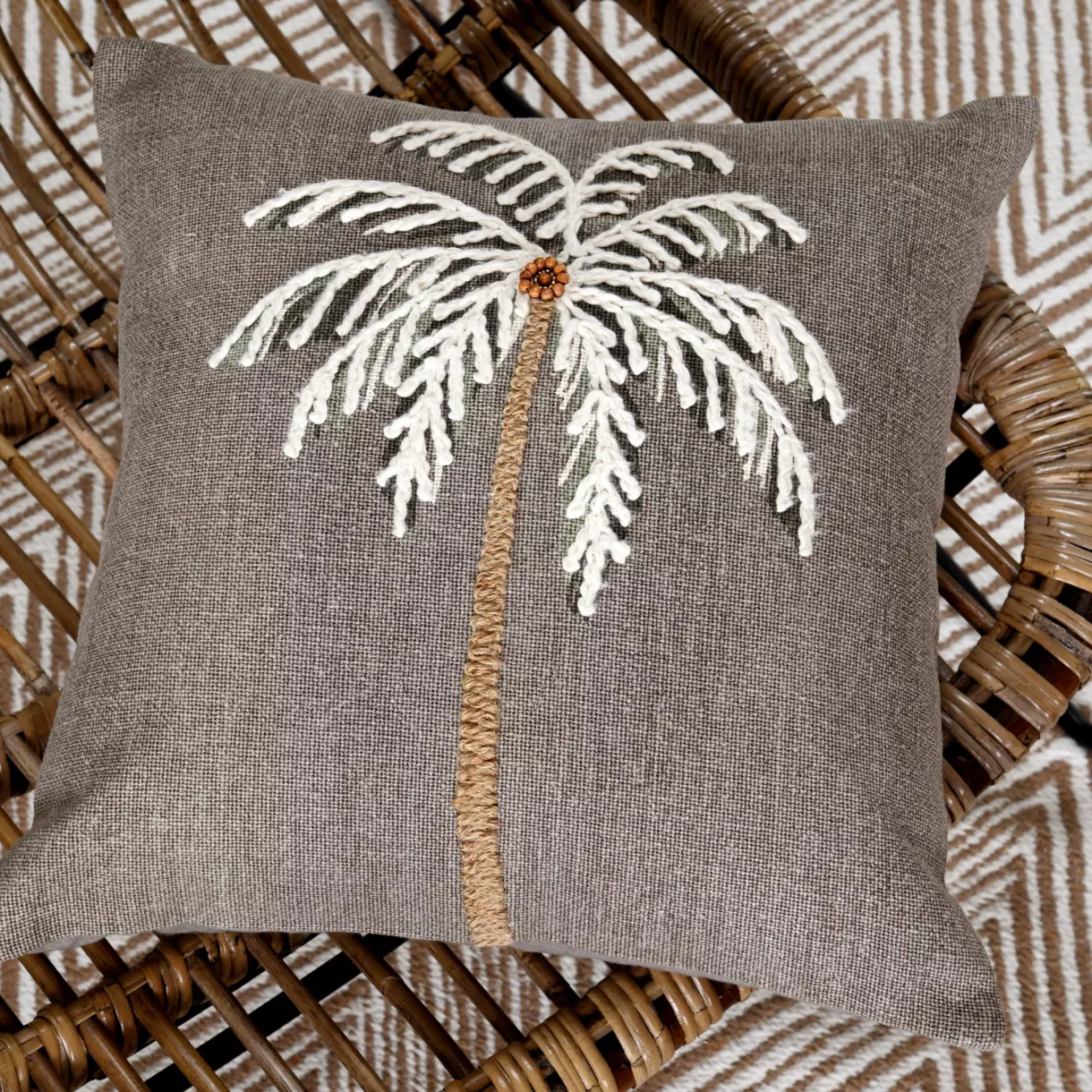 Coussin carré (40 cm) Bako Gris