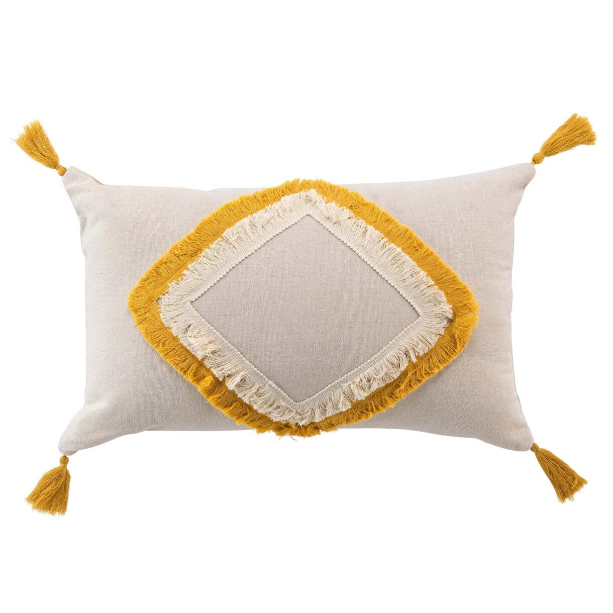 Cuscino rettangolare (50 cm) Malory Giallo 