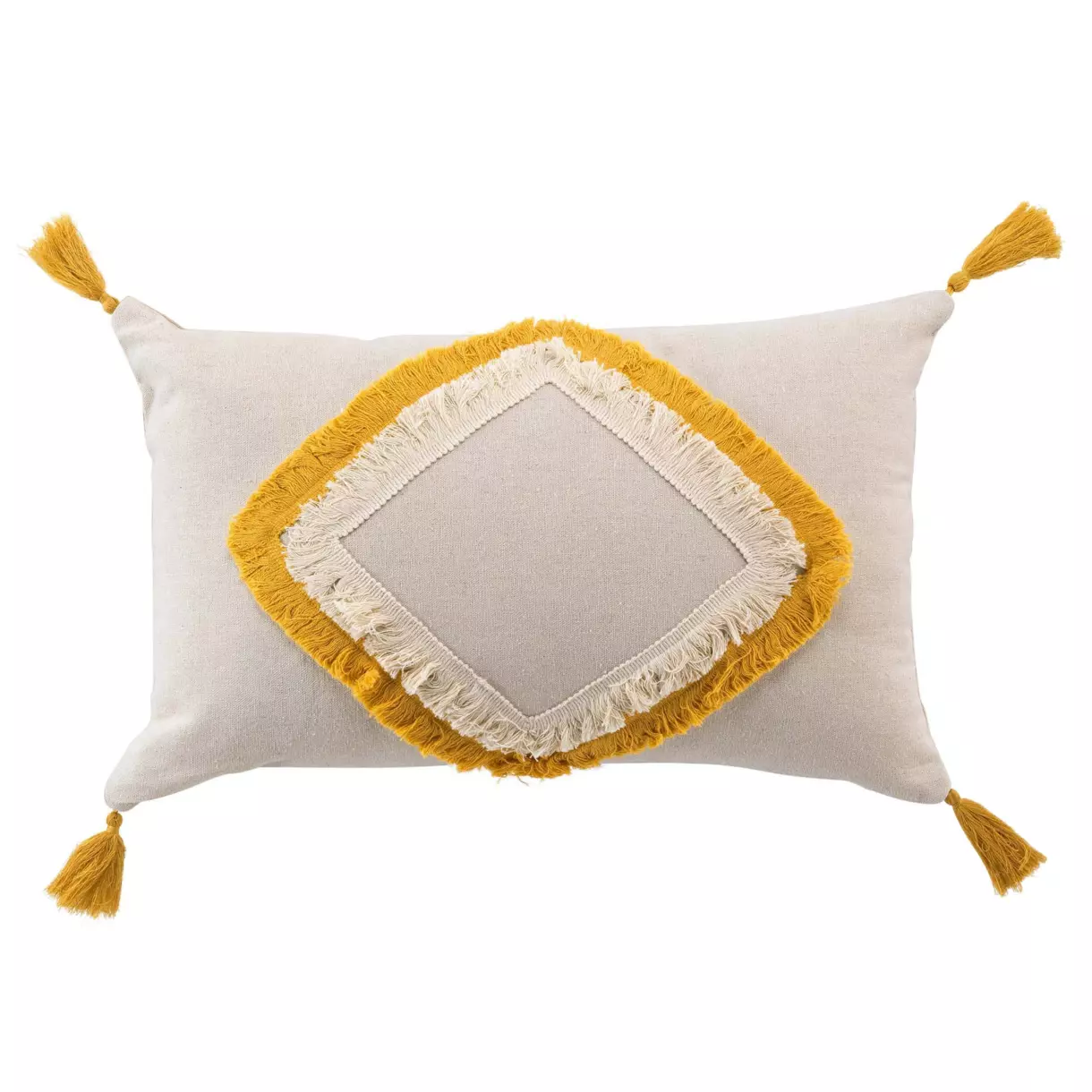 Coussin rectangulaire (50 cm) Malory Jaune 
