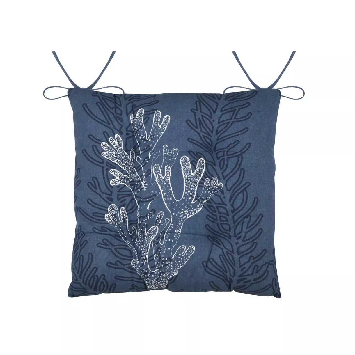 Coussin de chaise Carnac Bleu 1