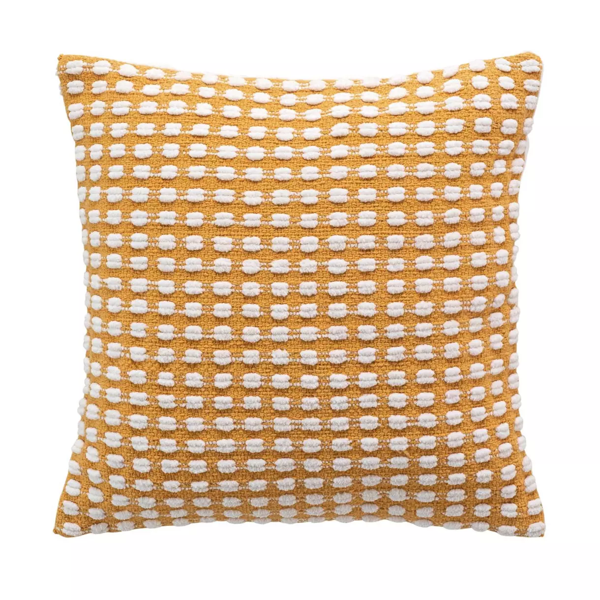 Funda para cojín cuadrado en algodón (40 cm) Greta Amarillo ocre