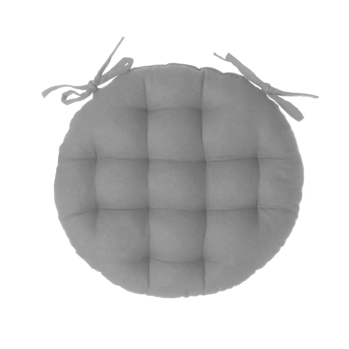 Coussin de chaise rond Datara Gris clair 1