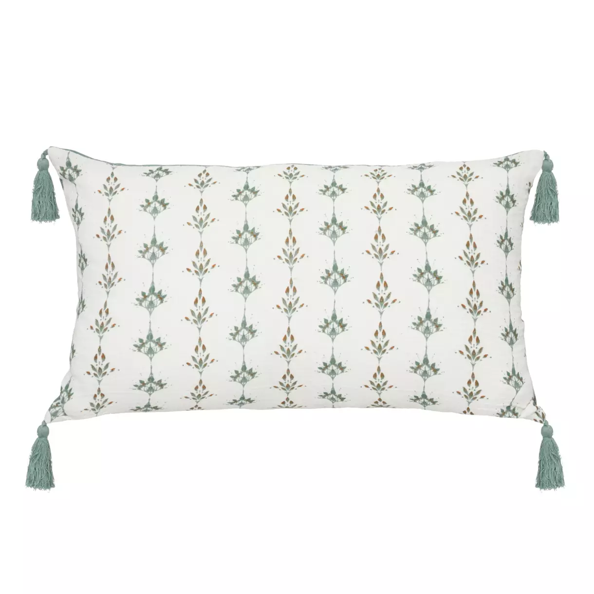 Cojín rectangular gasa de algodón (50 cm) Jamana Verde celadón