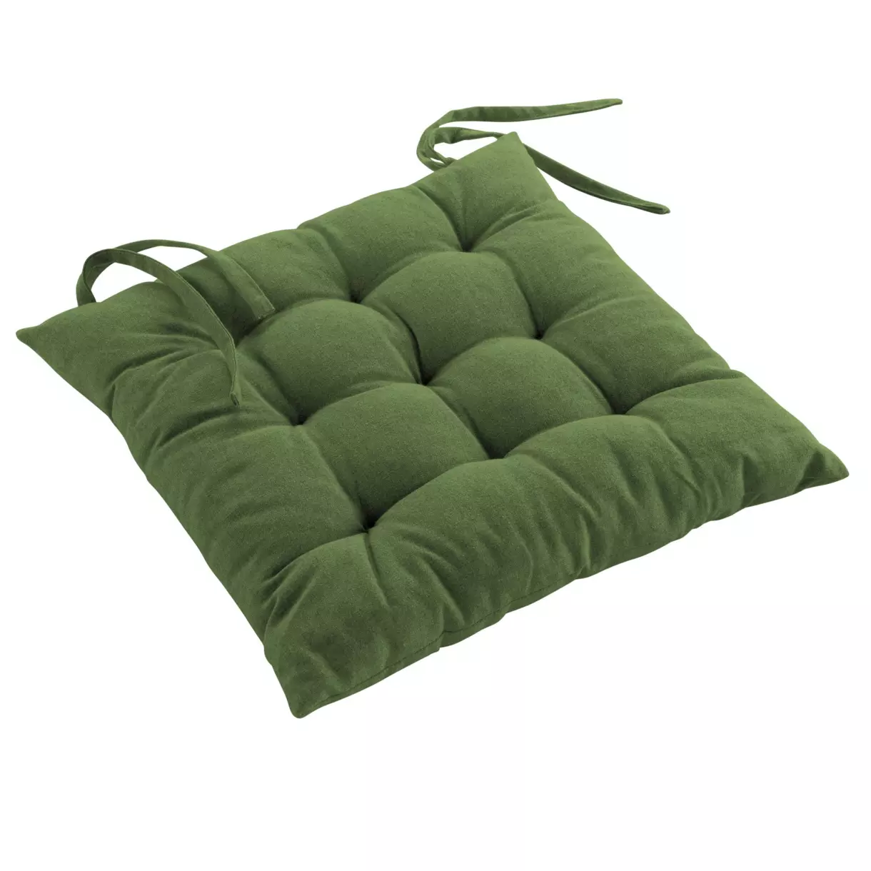Cojín de silla de algodón reciclado Mistral Verde 1