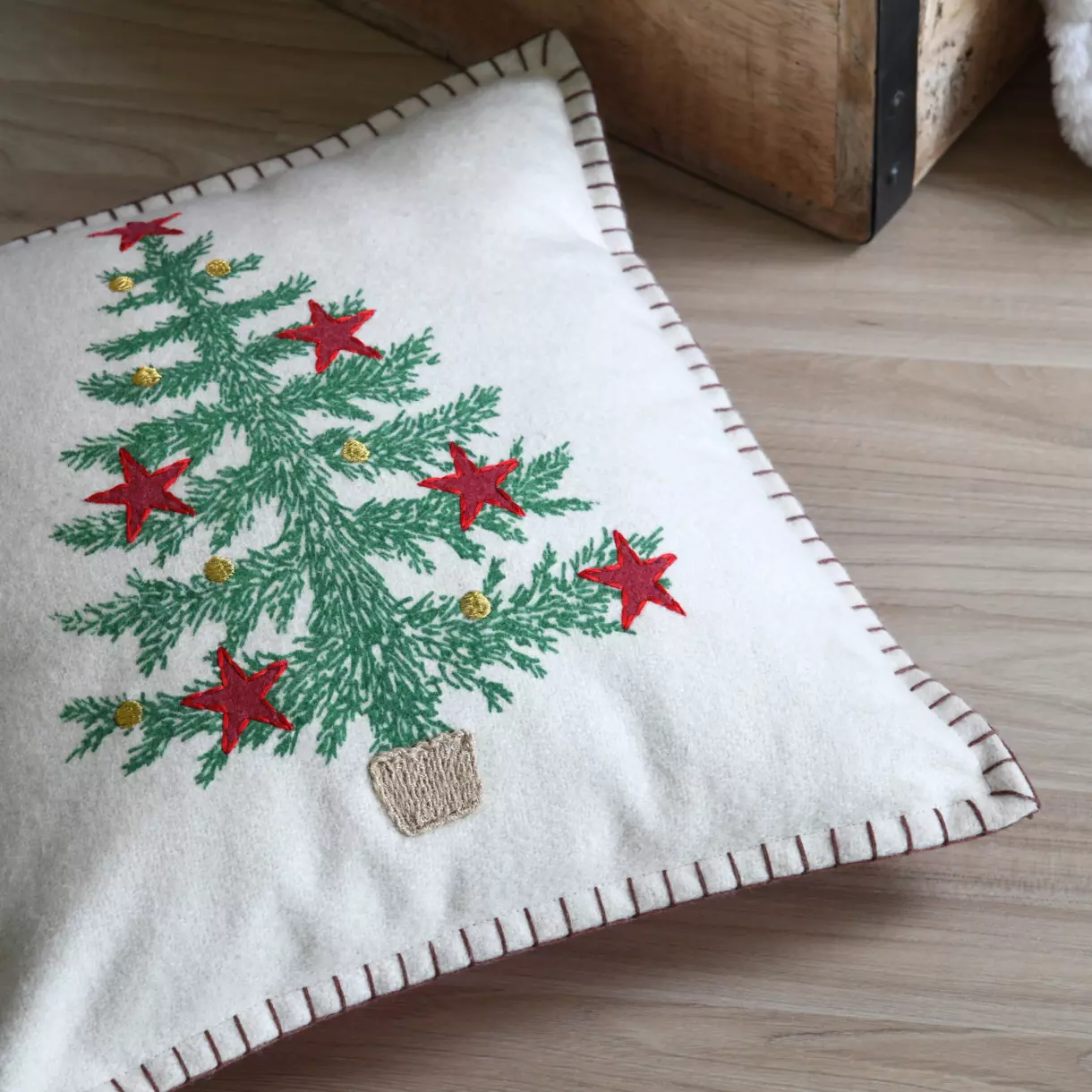 Coussin carré (40 cm) Malicieux Vert 1