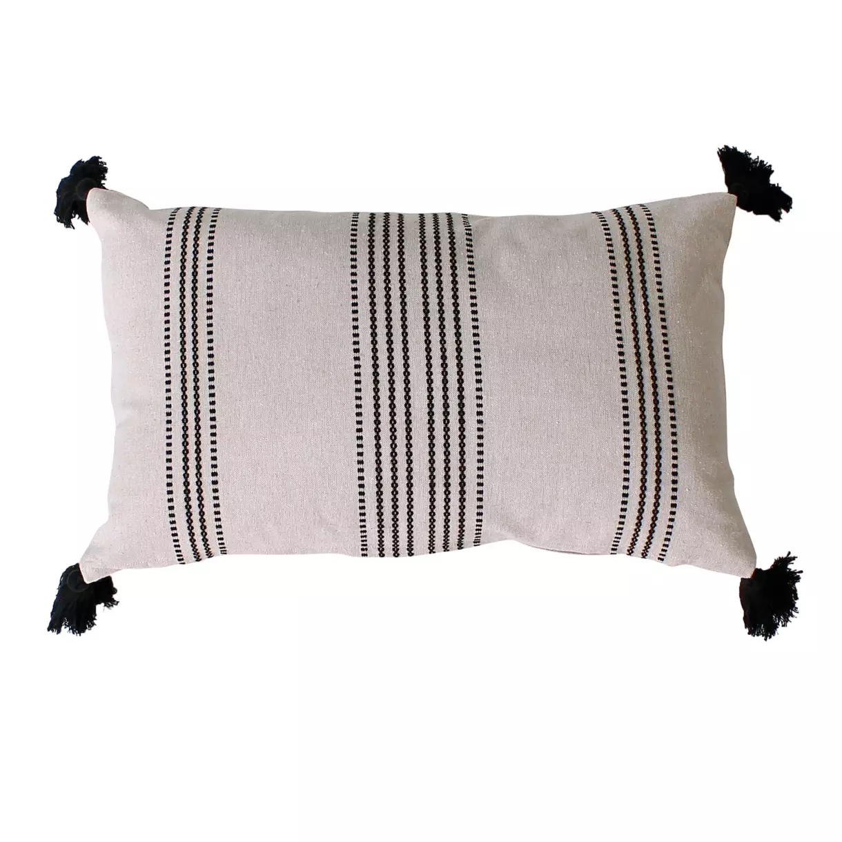 Rechthoekig sierkussen gerecycled katoen (50 cm) Linea Ecru 1