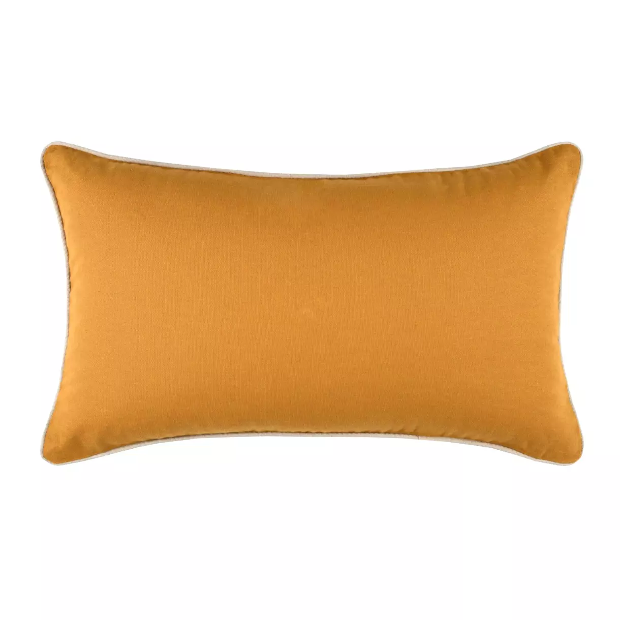 Sierkussen rechthoekig (50 cm) Duo Saffraangeel 1