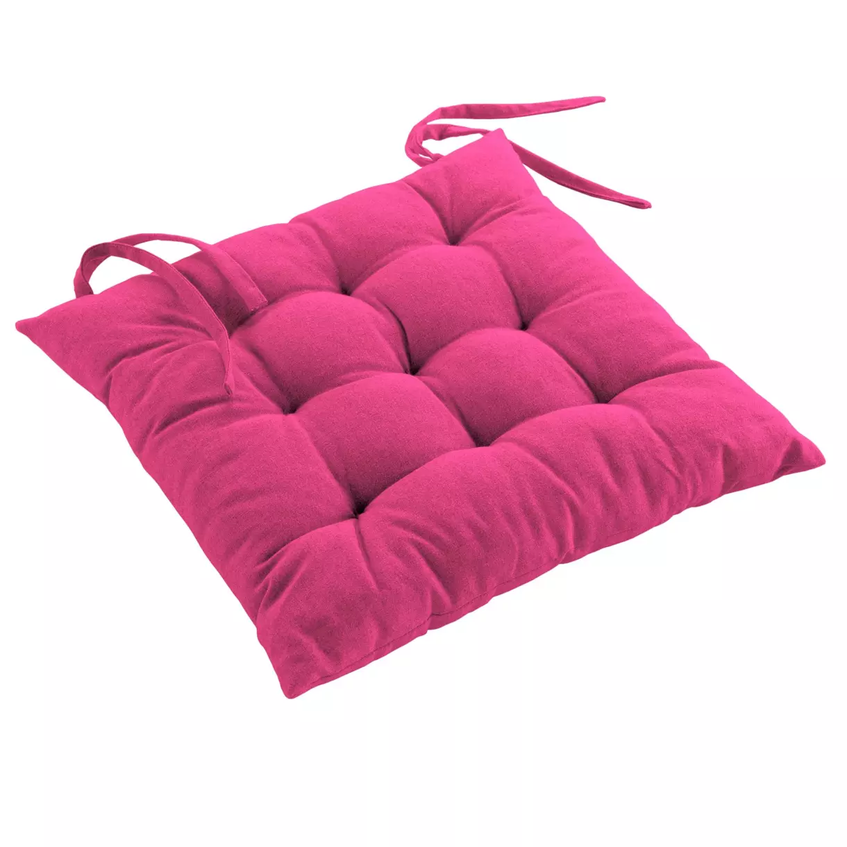 Cojín de silla de algodón reciclado Mistral Rosa fucsia 1