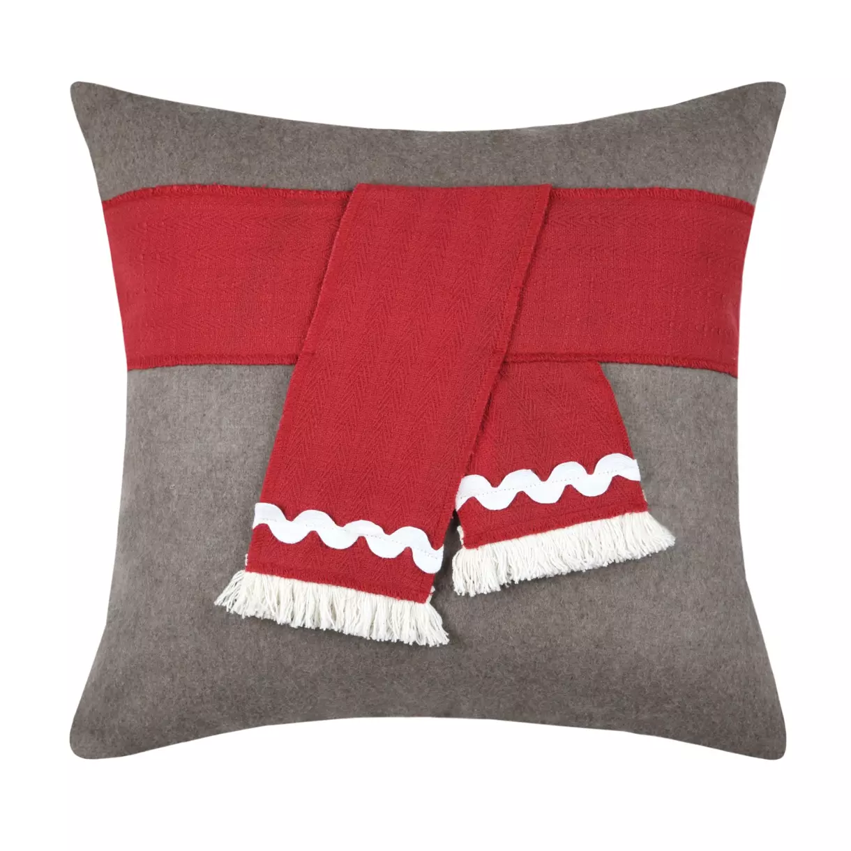 Coussin carré (40 cm) Megève Rouge 1