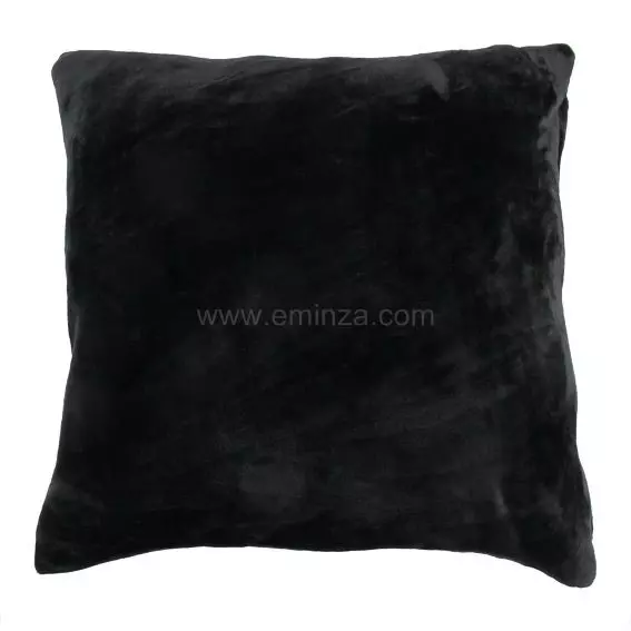 Housse de coussin carrée (40 cm) Doudou Noire 1