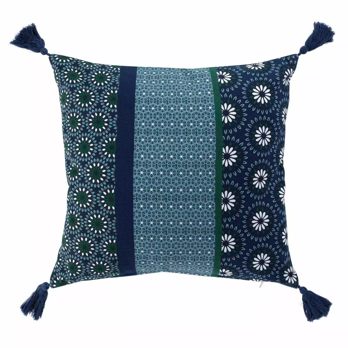 Housse de coussin carrée (40 cm) Catalaya Bleue 1