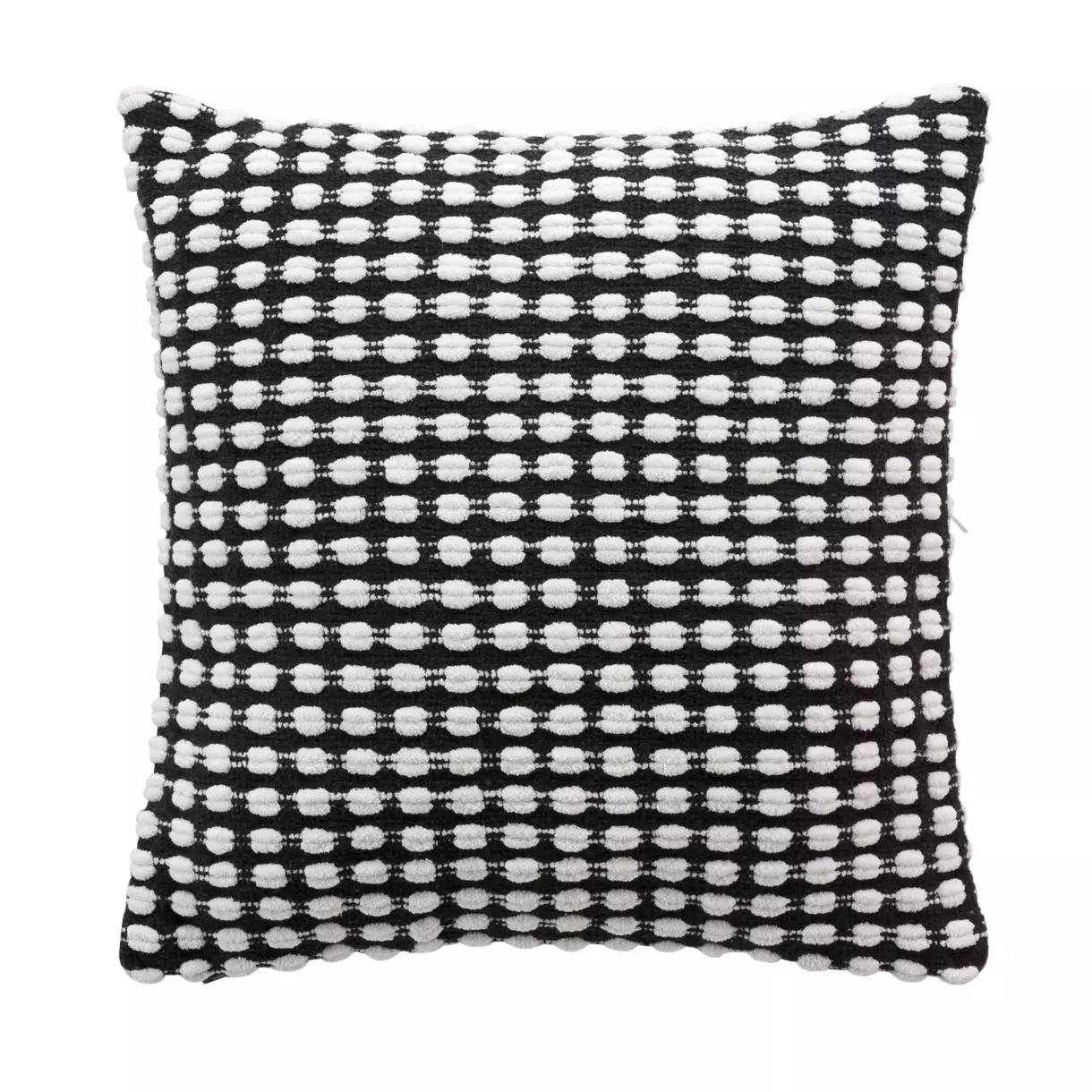Funda para cojín cuadrado en algodón (40 cm) Greta Negro