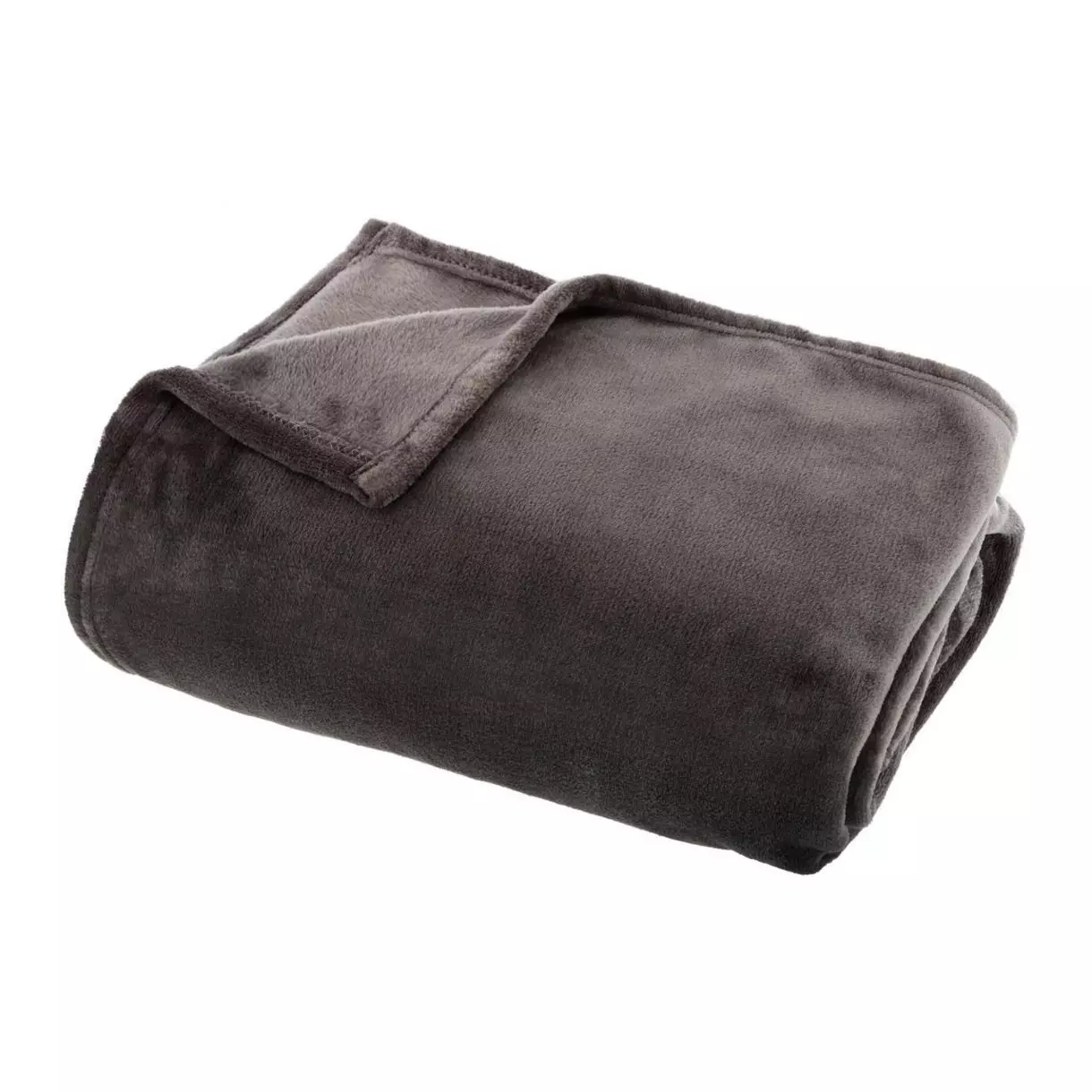 Manta suave (180 cm) Ternura flanel Gris oscuro 1