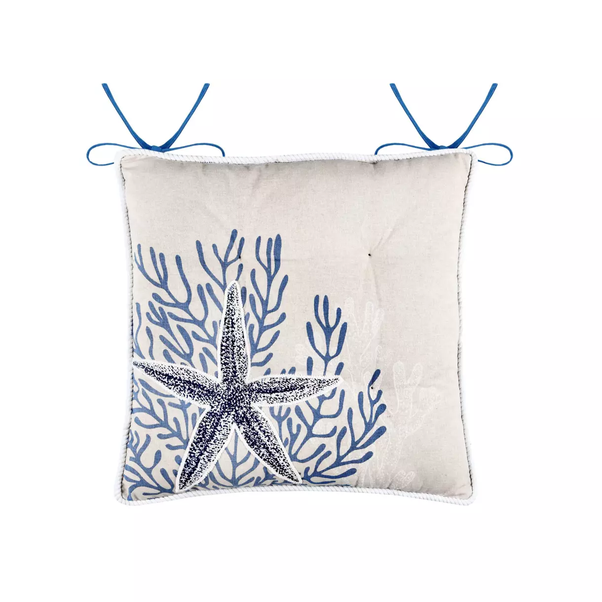 Coussin de chaise Carnac Ecru 1