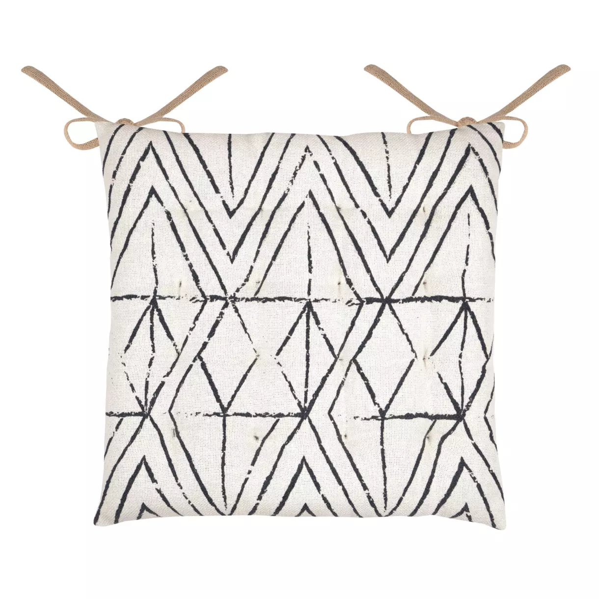 Coussin de chaise carré Tampa Ecru
