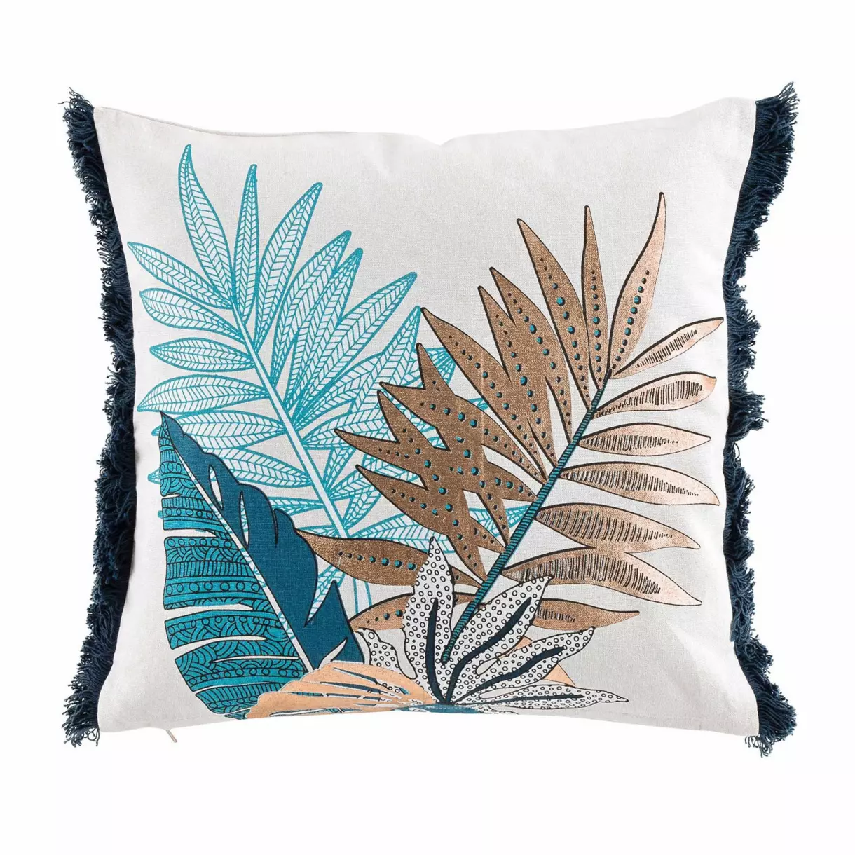 Coussin carré (40 cm) Alianor Bleu 1
