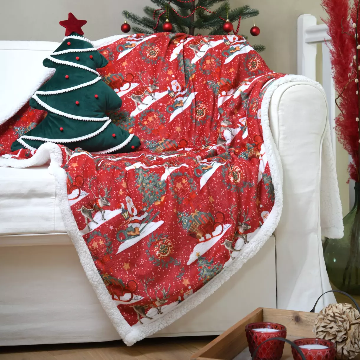 Manta suave (160 cm) Fantastique Rojo 1