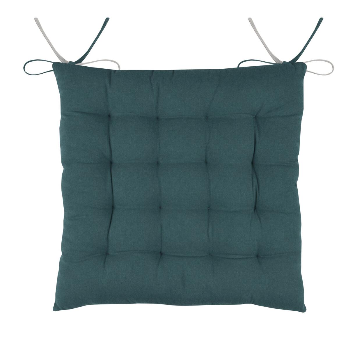 Cuscino per sedia quadrato Duo Blu verde