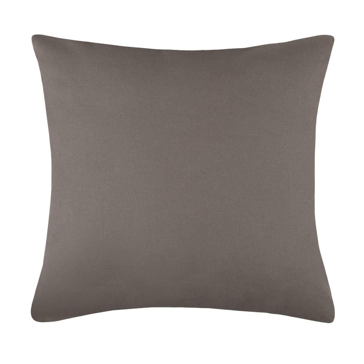 Coussin carré (50 cm) Duo Taupe