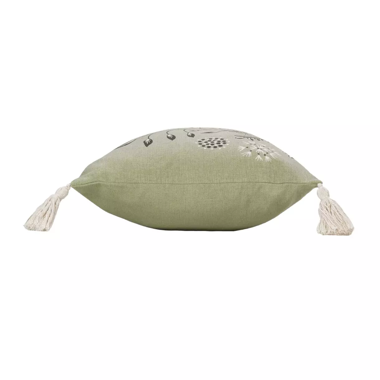Coussin rectangulaire coton recyclé (50 cm) Suzanne Vert
