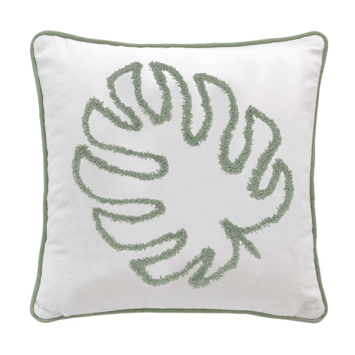 Fodera cuscino quadrato cotone (40 cm) Mahe Verde