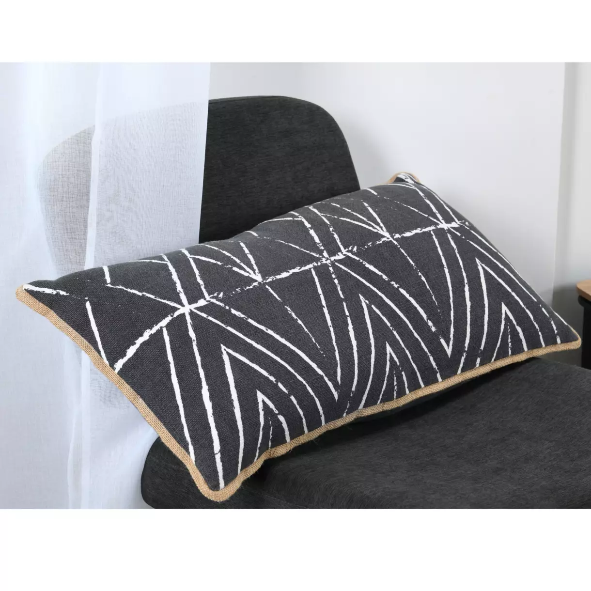Cojín rectangular (70 cm) Tampa Gris pizarra