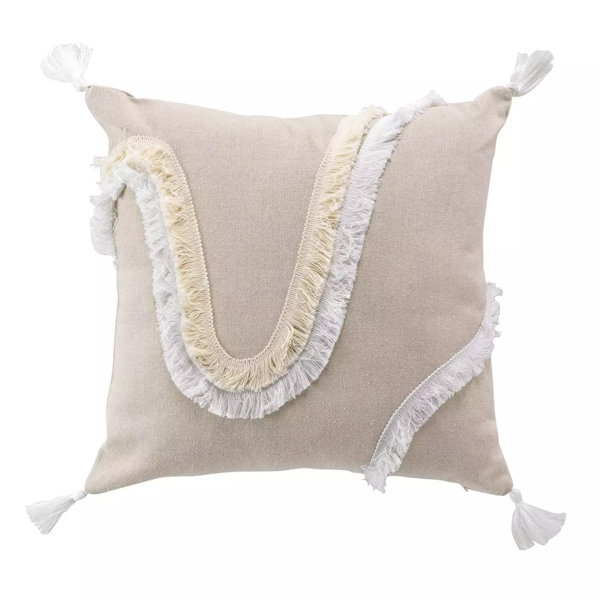 Coussin carré (40 cm) Malory Blanc