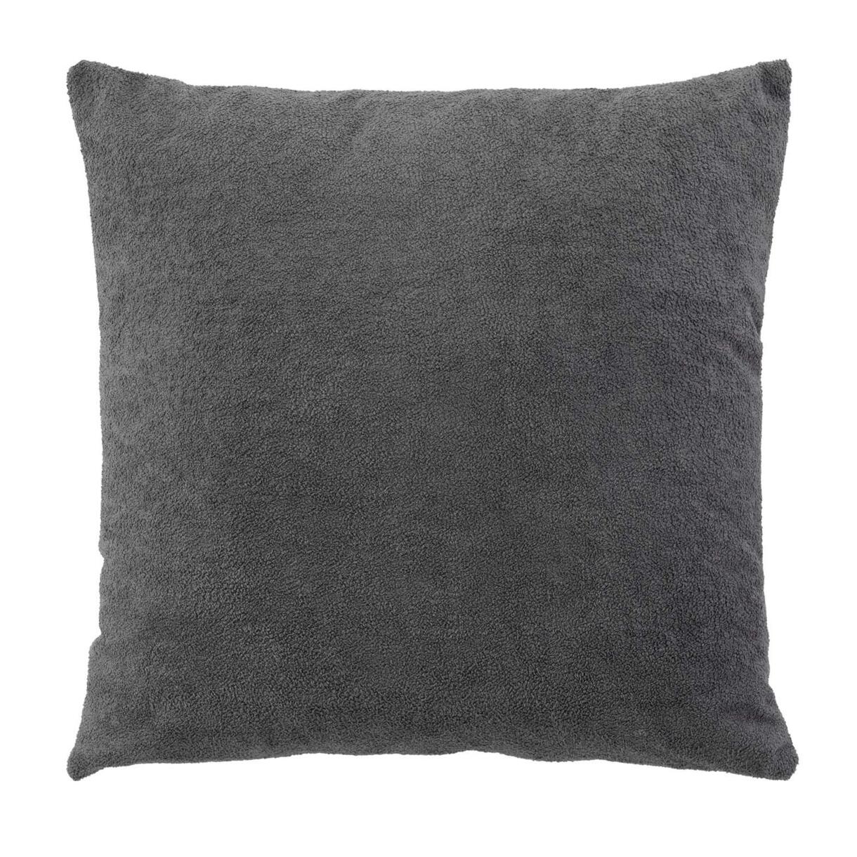 Cuscino quadrato ricciolo (45 cm) Tessa grigio anthracite