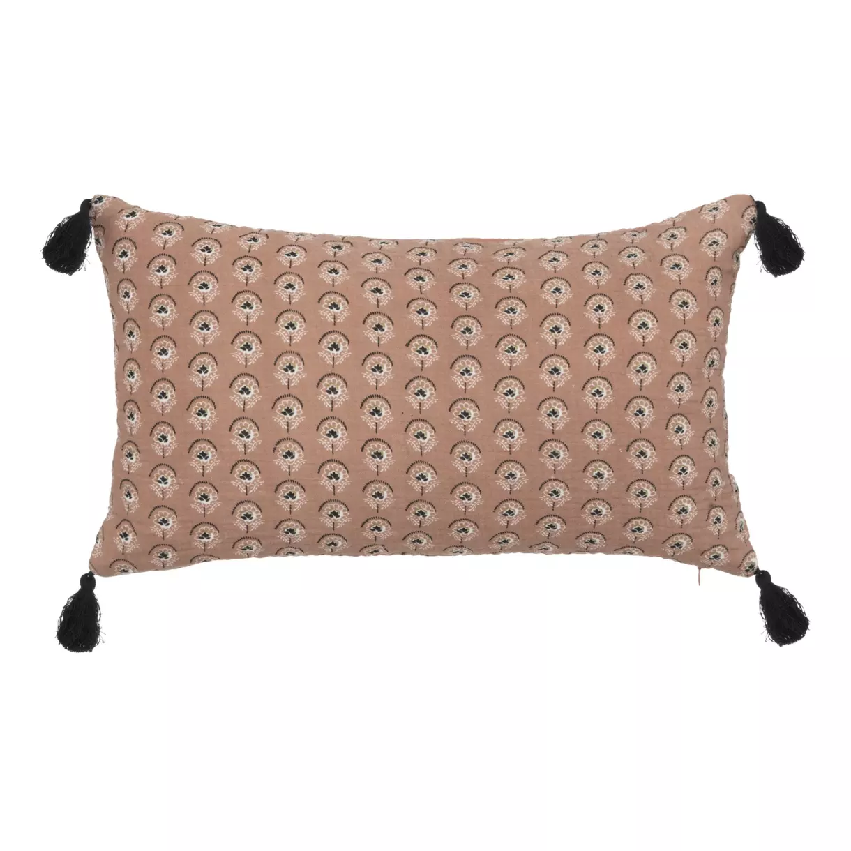 Coussin rectangulaire gaze de coton (50 cm) Jamana Rose