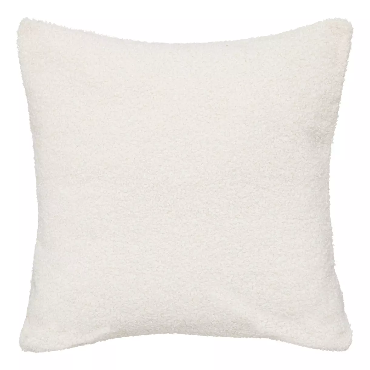 Coussin carré bouclette (40 cm) Jaiko Ivoire