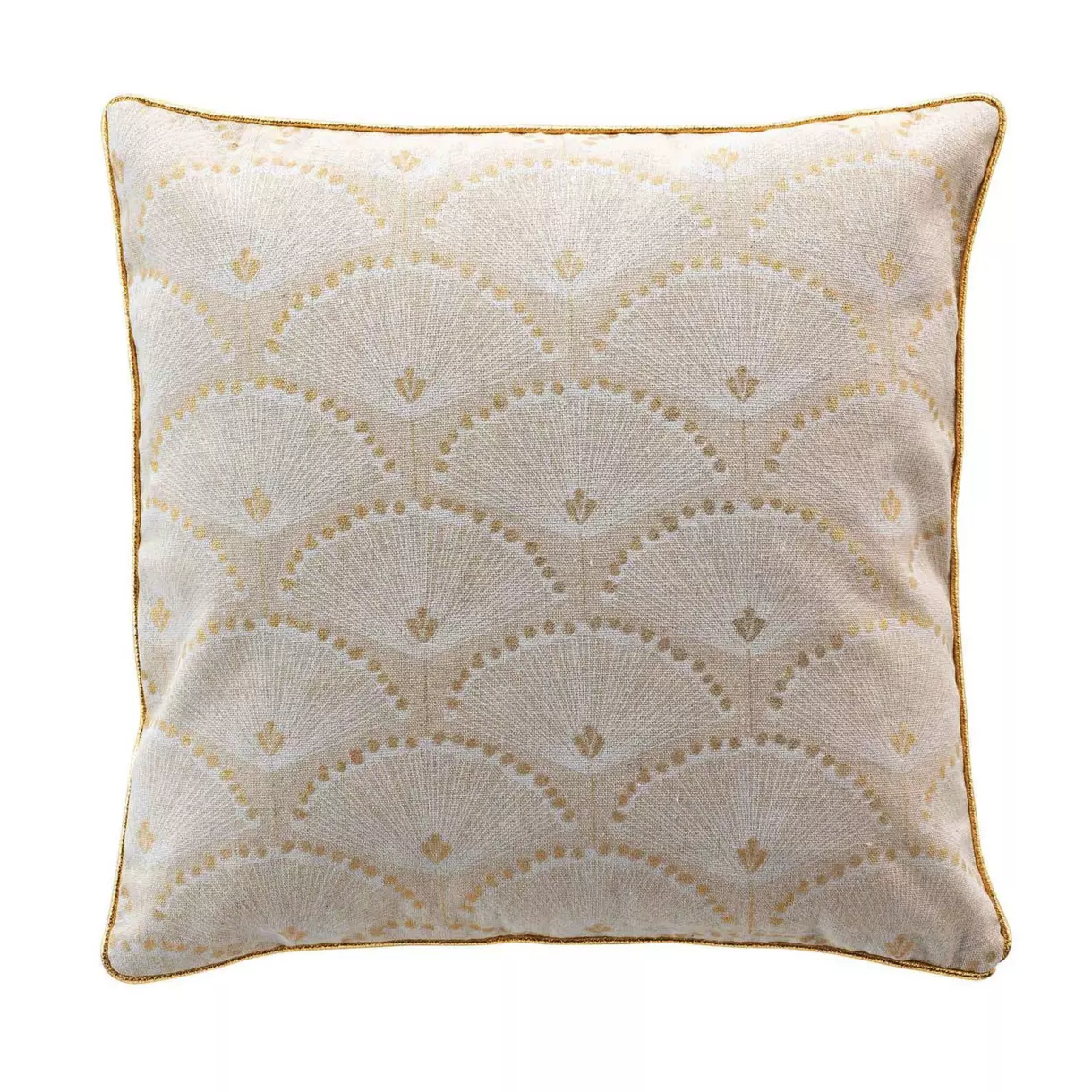 Coussin carré (45 cm) Lorina Beige 1