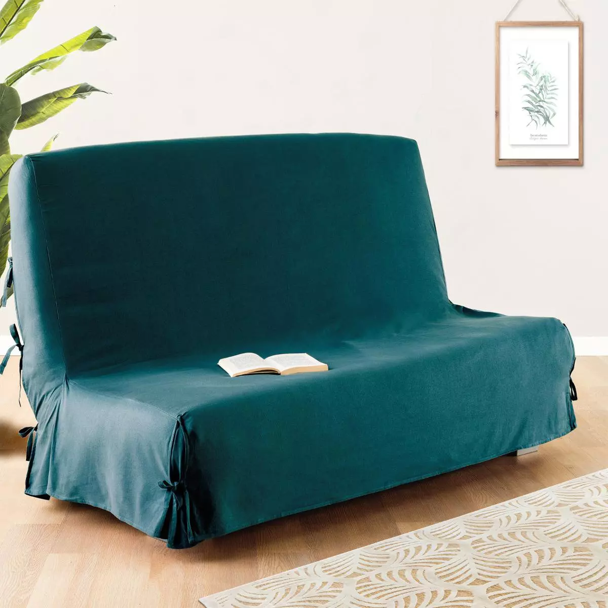 Housse de clic-clac Carmina Bleu canard 1