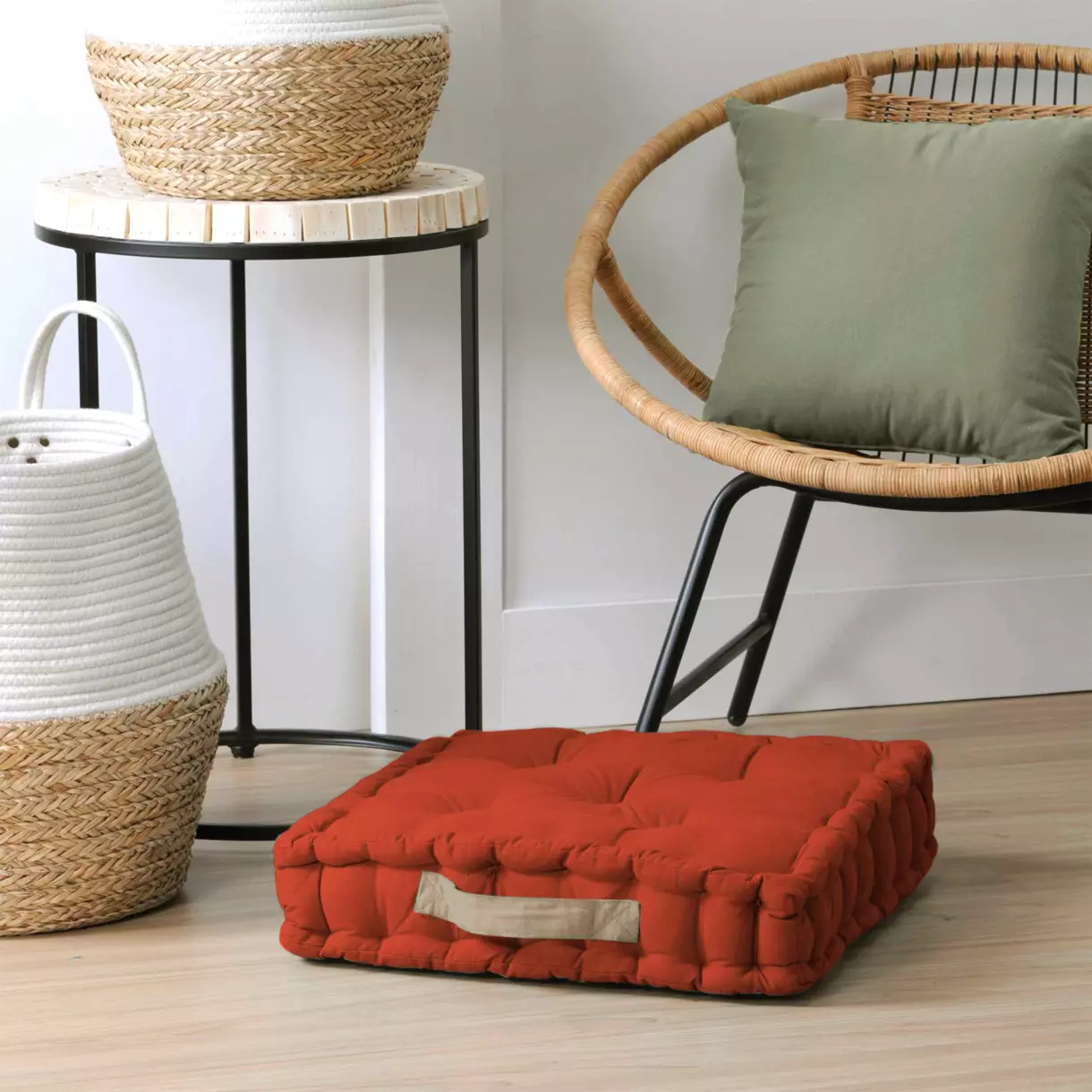 Cojín de sol (45 cm) Duo Rojo terracota 1