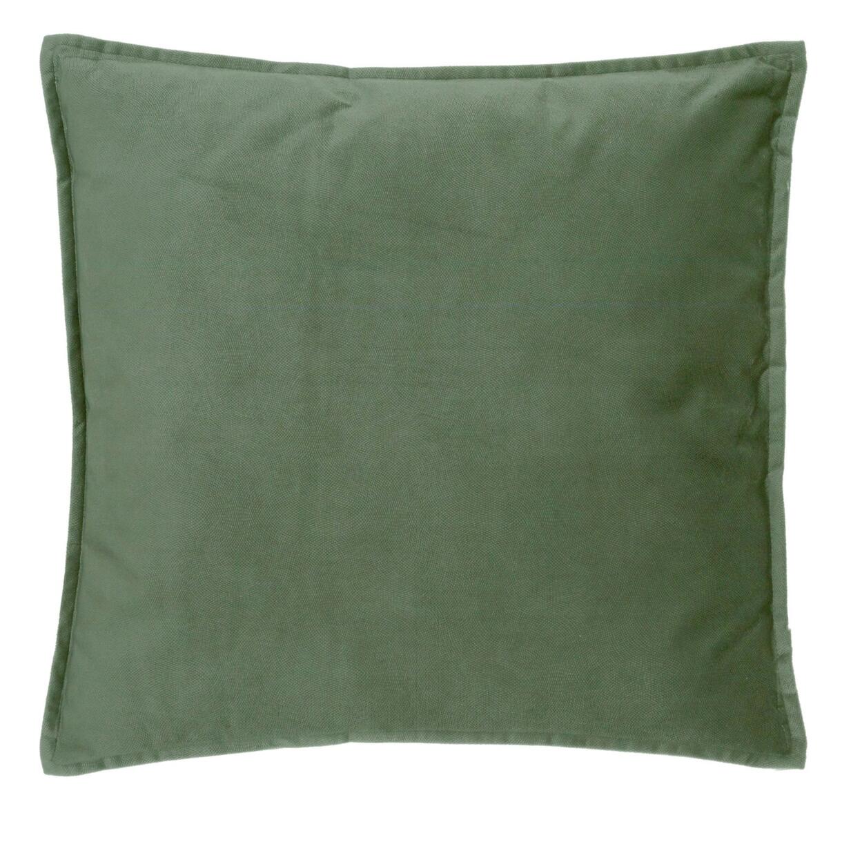 Coussin carré (55 cm) Lilou Vert kaki 1