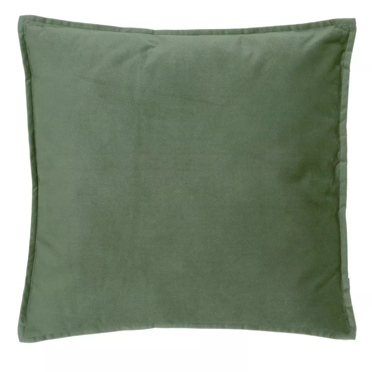 Coussin carré (55 cm) Lilou Vert kaki 1