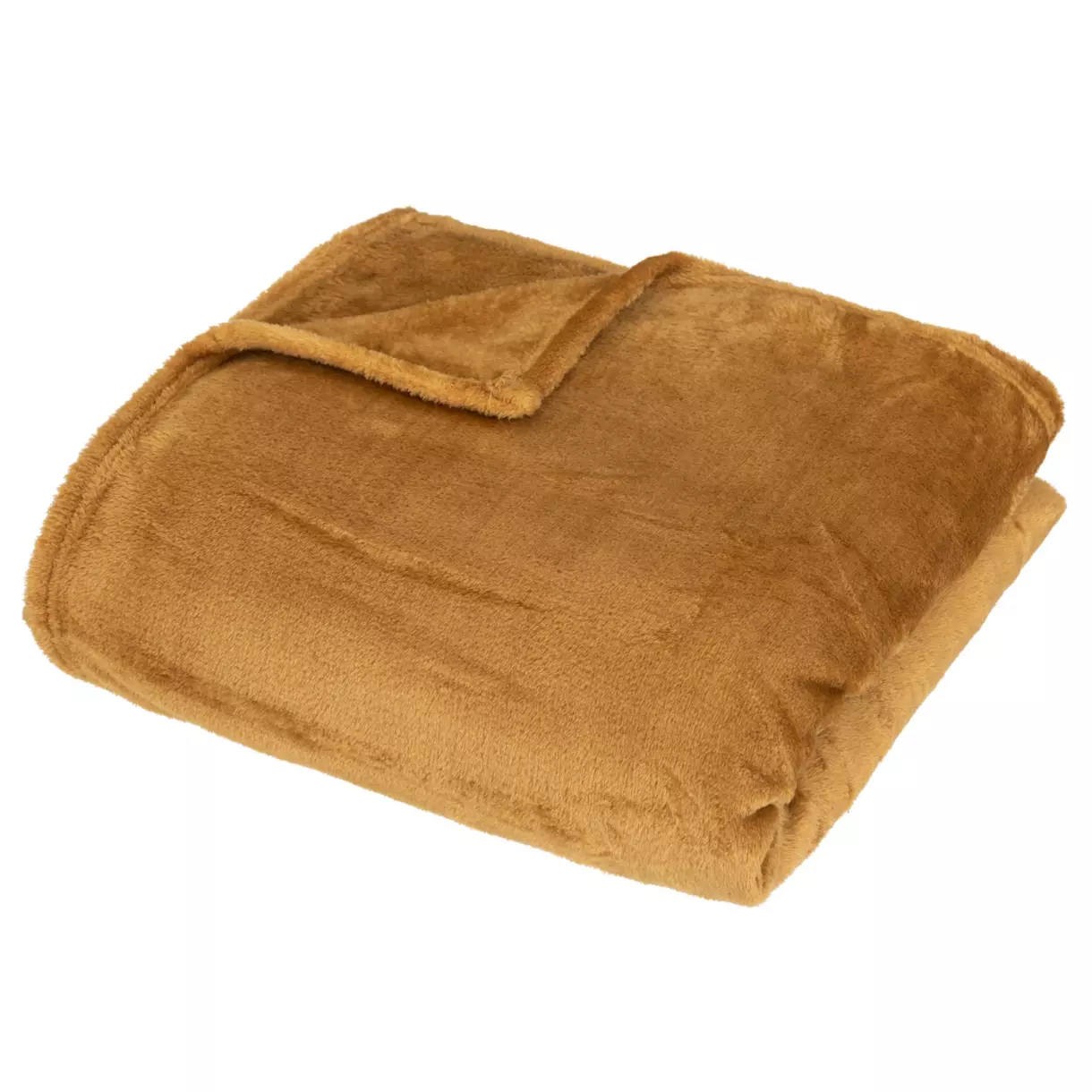 Plaid doux (200 cm) Row Marron mordoré 1