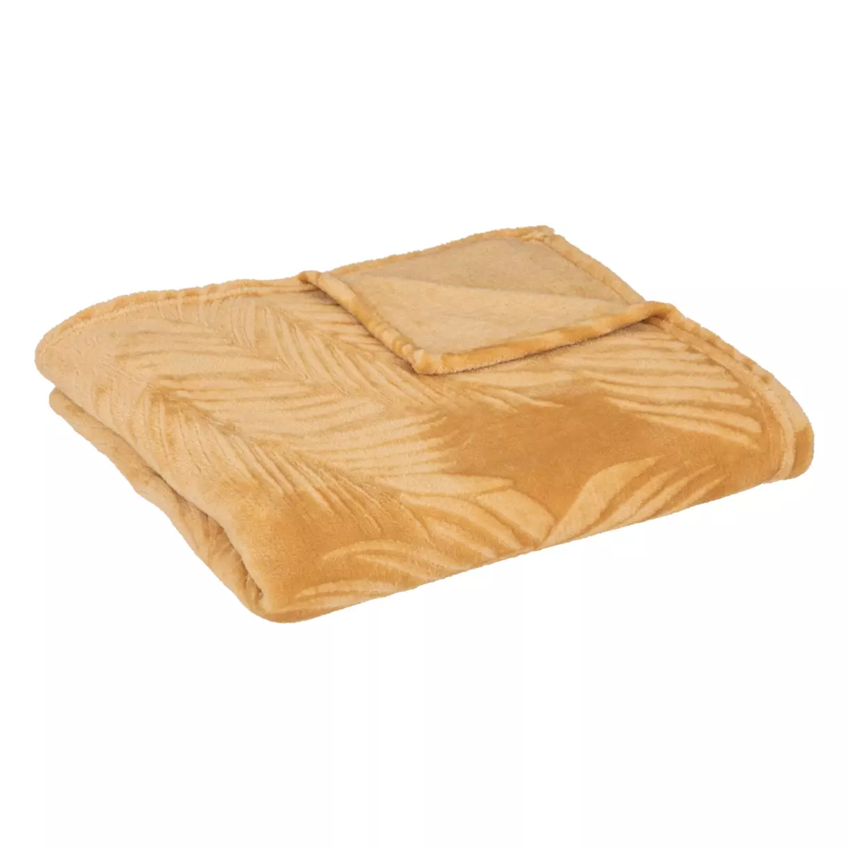 Plaid polaire (150 cm) Zoa Jaune ocre