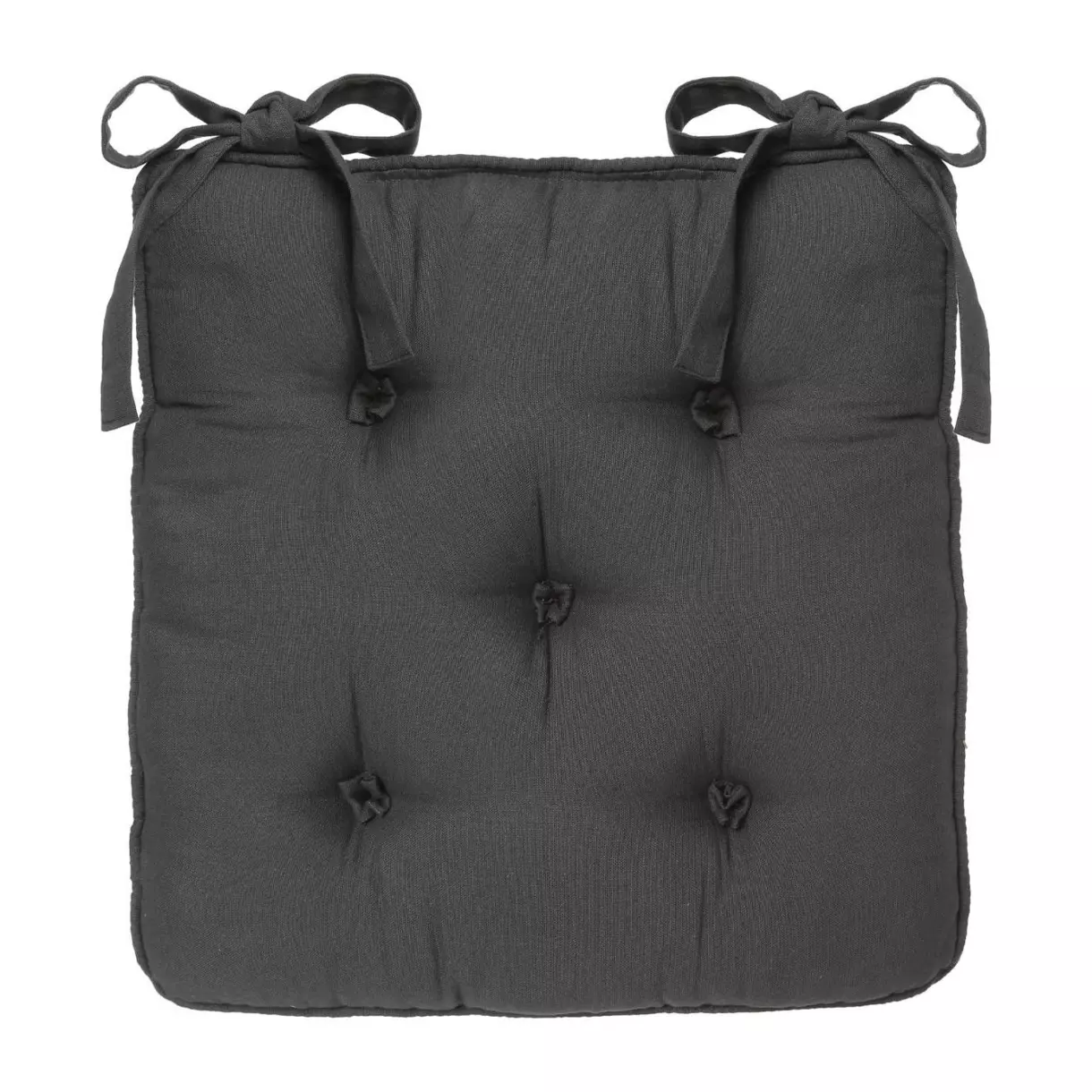 Coussin de chaise carré Datara 5 points Gris anthracite 1