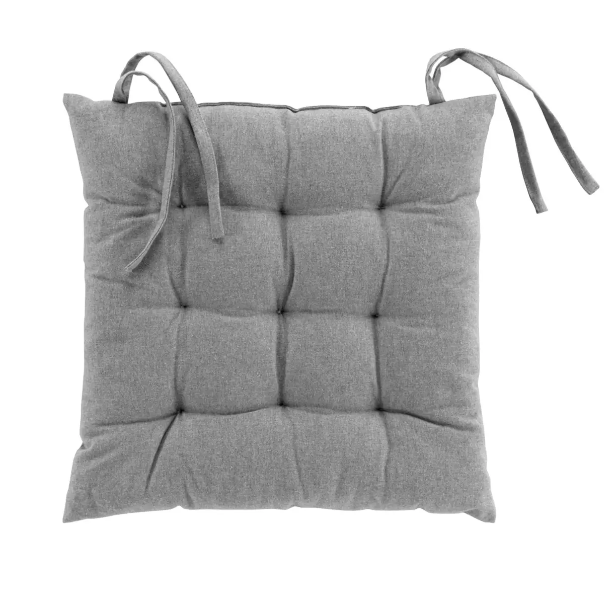Cojín de silla de algodón reciclado Mistral Gris veteado 1